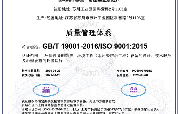 ISO 9001 质量管理体系